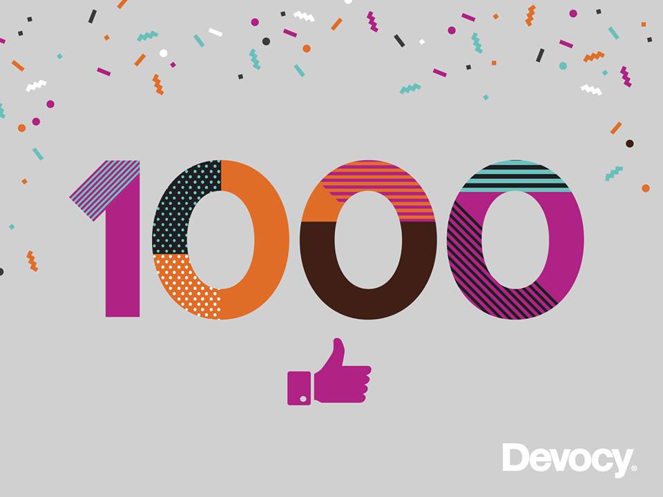 1000 likes